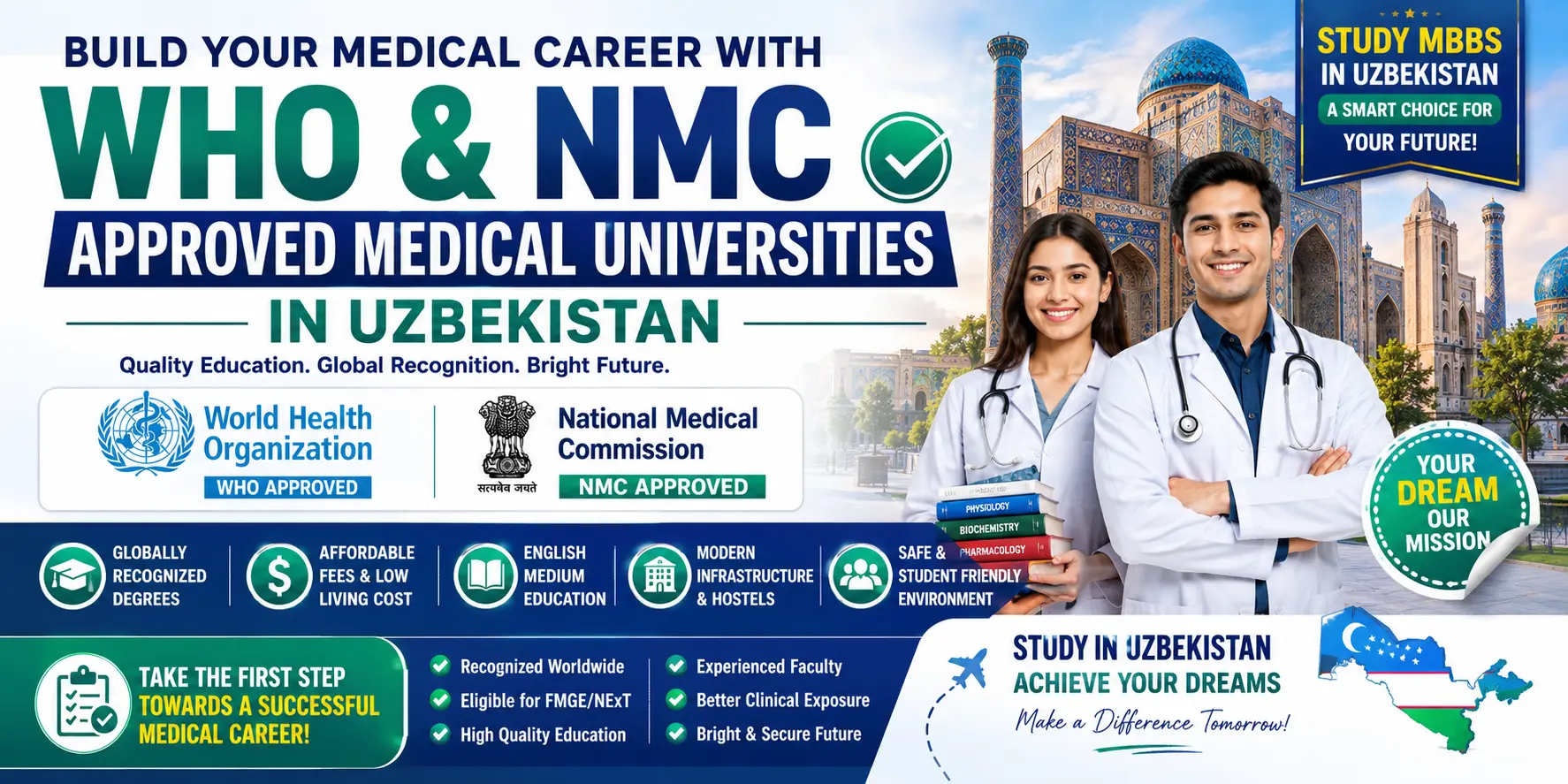 WHO and NMC Approved Medical Universities in Uzbekistan